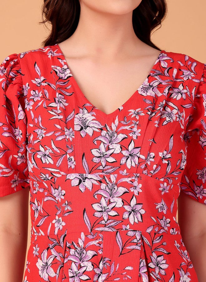 CUKOO Women Floral Printed Basic Jumpsuit - Image 2